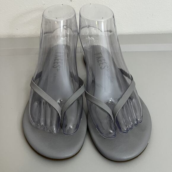 Tkee’s Women’s Liners Gray Slip On Strappy Flip Flop Sz 6.5, EU 37 - Picture 1 of 7